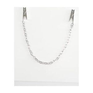Fetish Fantasy Nipple Chain Clips Silver