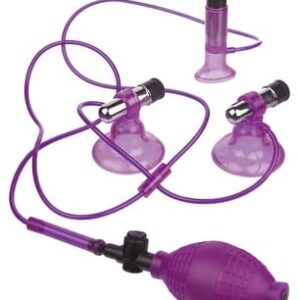 Fetish Fantasy Vibrating Triple Suckers Purple