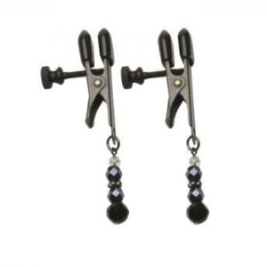 Black Beaded Clamps - Adjustable Broad Tip