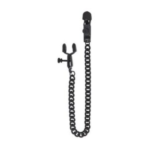 Blackline Adjustable Open Wide Nipple Clamps Black