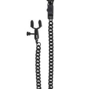 Blackline Adjustable Open Wide Nipple Clamps Black
