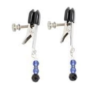 Blue Beaded Clamps With Broad Tip Nipple Clamps Blue