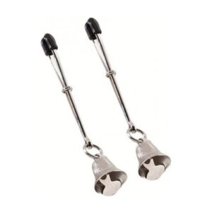Bell Nipple Clamps Tweezer Style Rubber Tipped Adjustable