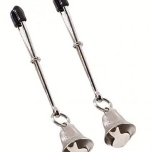Bell Nipple Clamps Tweezer Style Rubber Tipped Adjustable