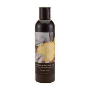 Earthly Body Edible Massage Oil - 8 oz Pineapple