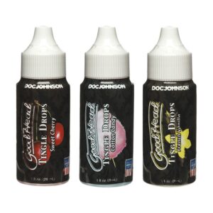 Goodhead Tingle Drops 3-pack French Vanilla, Cotton Candy, Sweet Cherry
