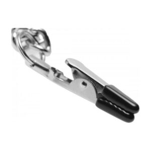 Chained Collar Nipple Clamps and Clitoris Clamps Set