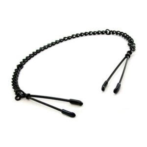 H2h Nipple Clamps Tweezer With Chain (black)