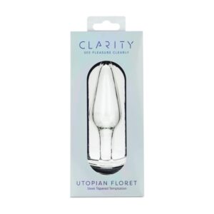 Clarity Utopian Floret Glass Dildo
