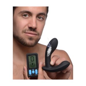 E-Stim Pro Silicone Vibrating Prostate Massager with Remote Control