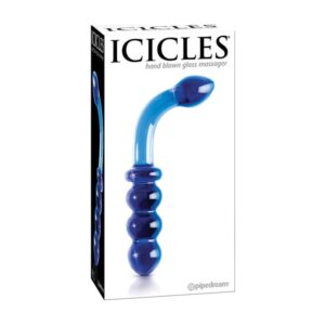 Icicles No. 31 Hand Blown Glass - Blue G Spot