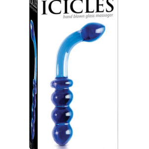 Icicles No. 31 Hand Blown Glass - Blue G Spot