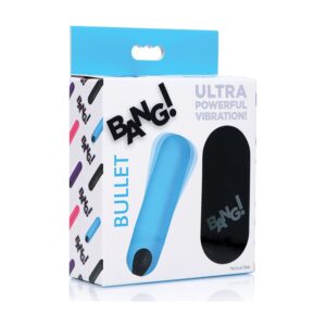 Bang! Vibrating Bullet w/Remote Control - Blue